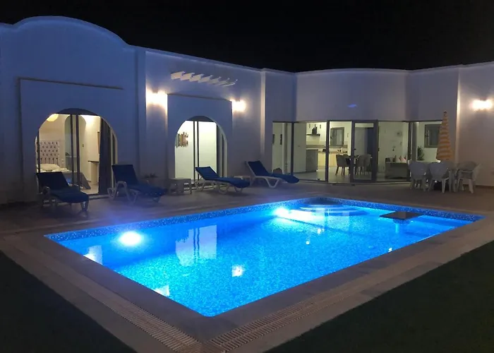 Villa Nour Djerba Plain Pied Haut De Gamme Piscine Proche De La Plage